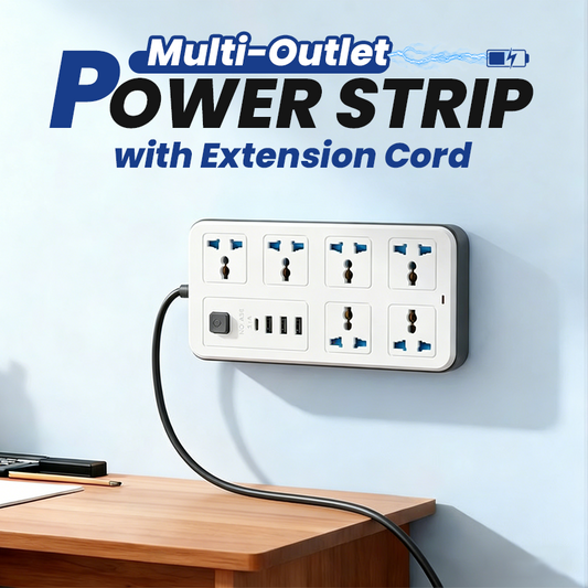 Multi-Outlet Power Strip with Extension Cord